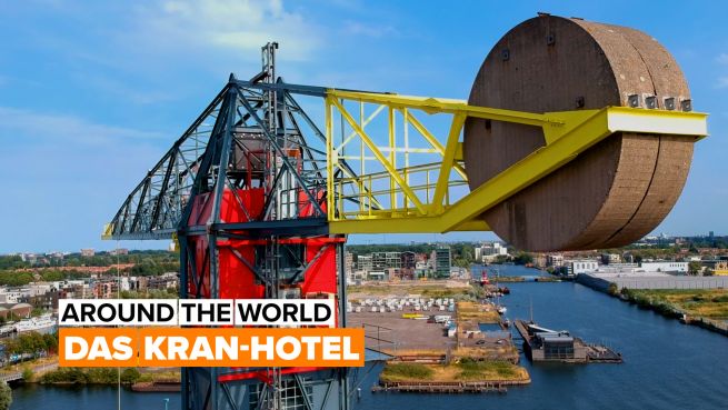 go to Around the world: Kran-Hotel in Amsterdam